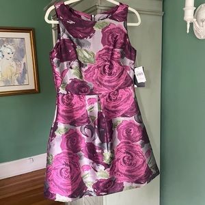 NWT Maison Tara Floral Shimmer Cocktail Dress